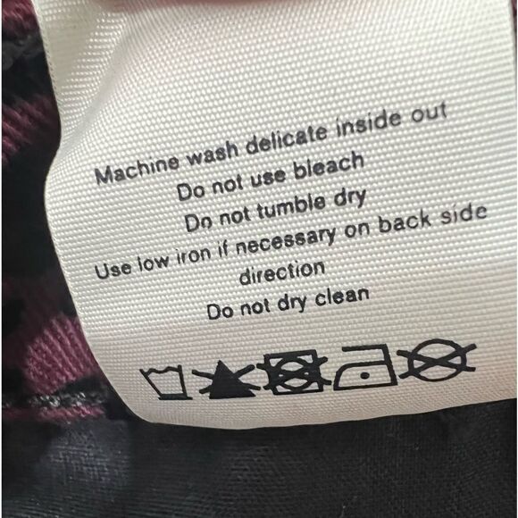 Rag & Bone velvet burgundy cheetah print pants   Hana size 27 new rocker edgy - Picture 12 of 13